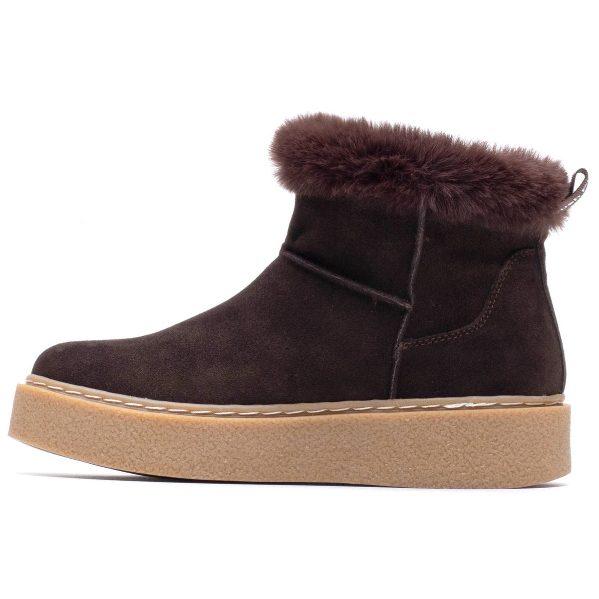 Hush Puppies Becca Suede Women's Chocolate Winter Ankle Boots