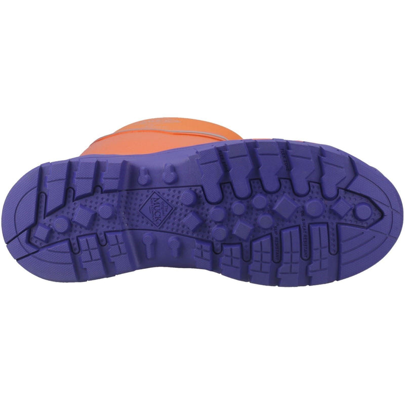 Muck Boots Grit S5 Rubber Men's Orange/Blue Wellington Boots