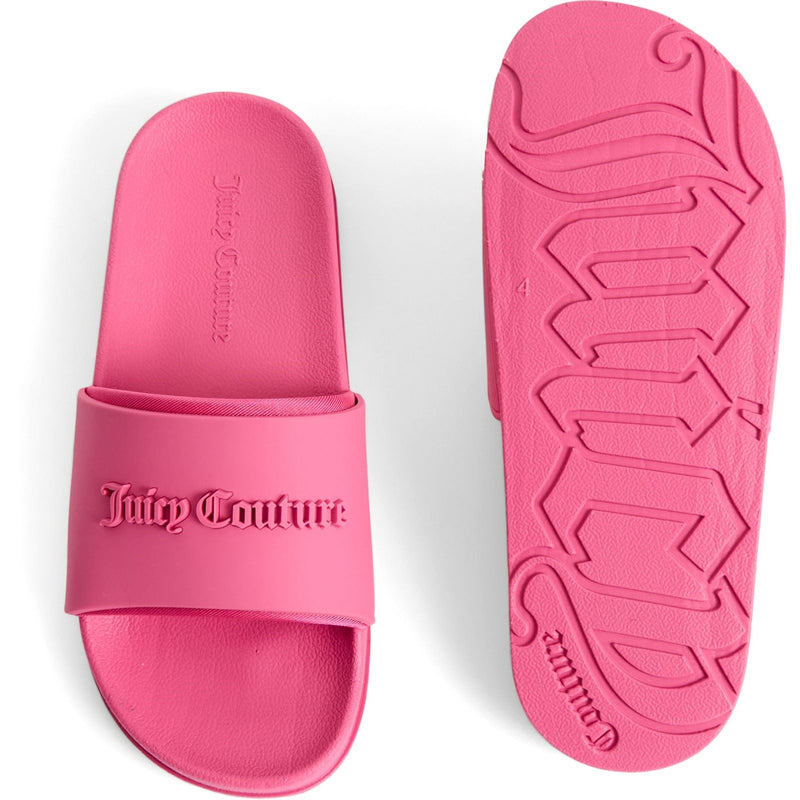 Juicy Couture Embossed PVC Women's Pink Glow Slides
