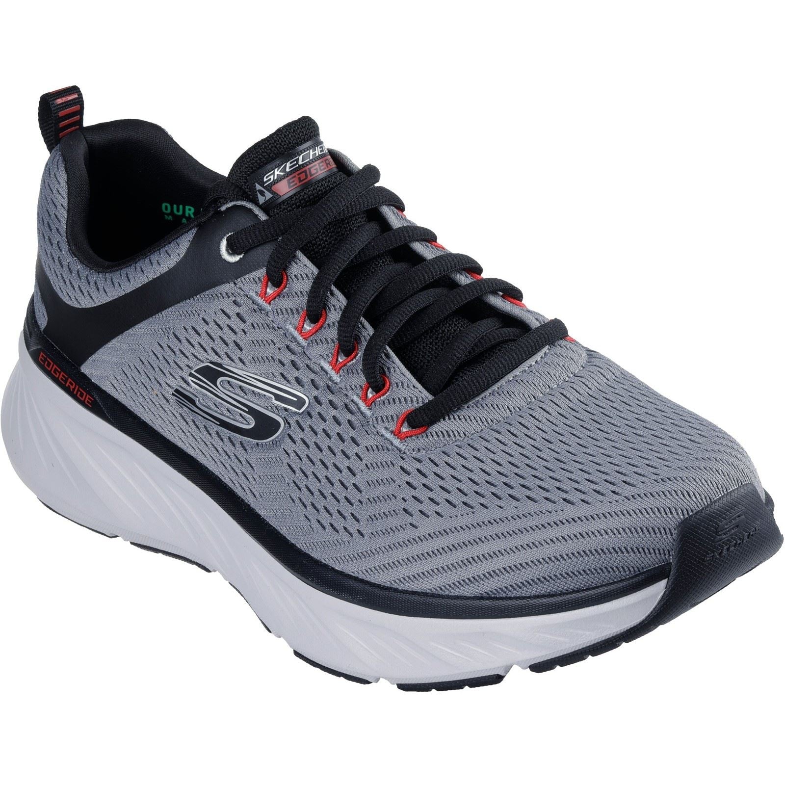 Skechers Relaxed Fit Edgeride Contention Synthetic Men's Charcoal/Black Sneakers