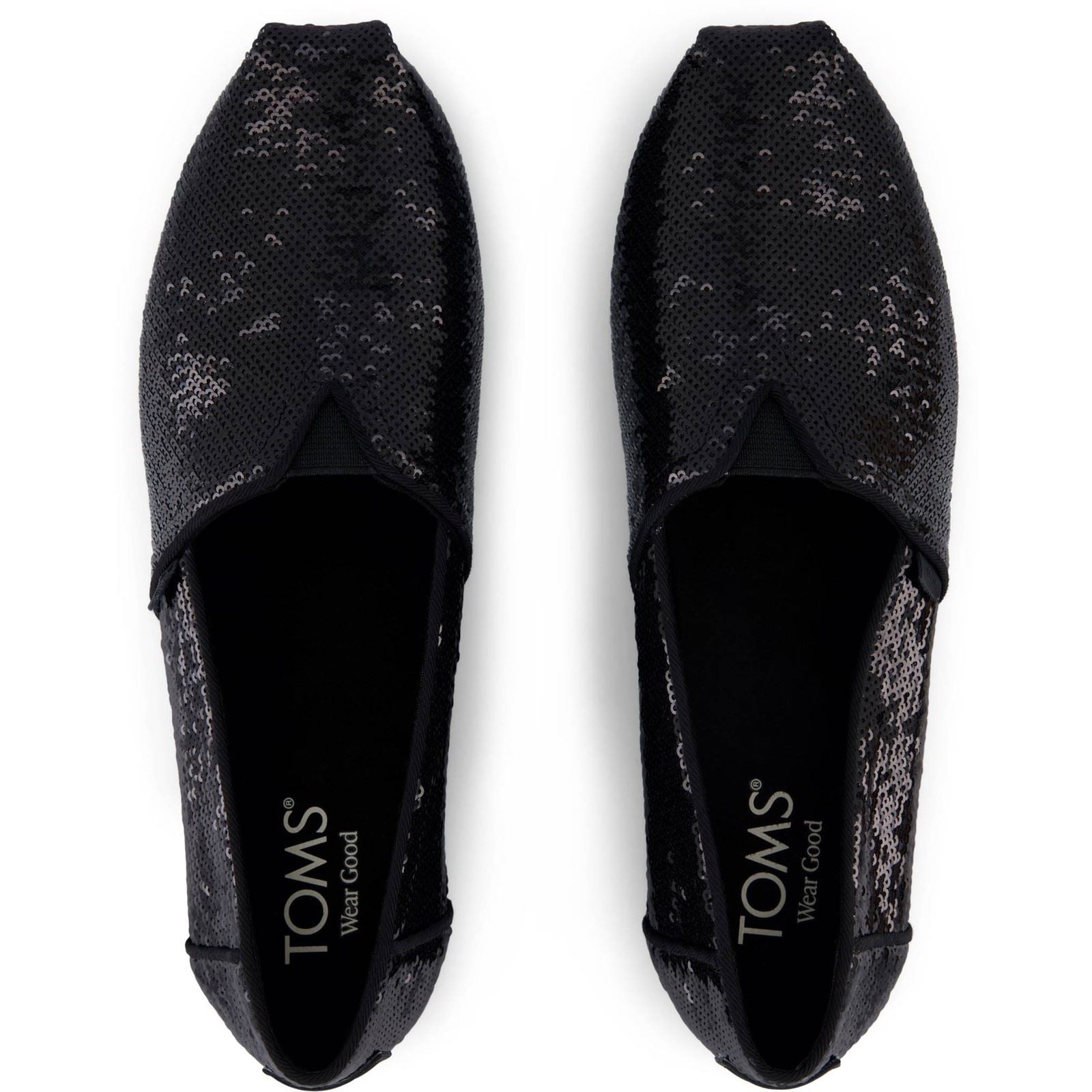 TOMS Alpargata Sequins Textile Women's Black Espadrilles