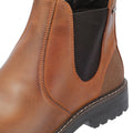 Barbour Patton Leather Men's Tan Chelsea Boots