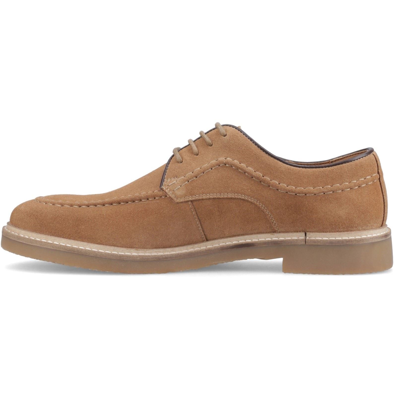Hush Puppies Genny Leather Men's Taupe Lace-Up Shoes