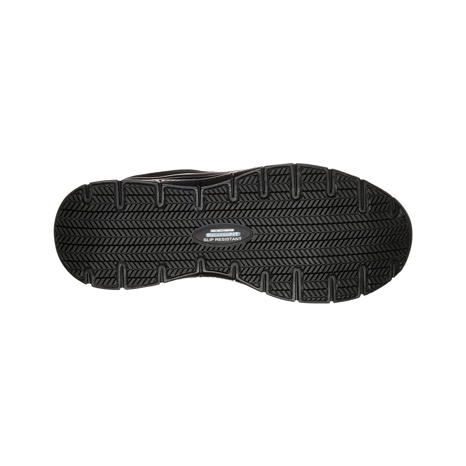 Skechers Workwear Flex Advantage - Bendon Sr Polyester Men's Black Safety Sneakers