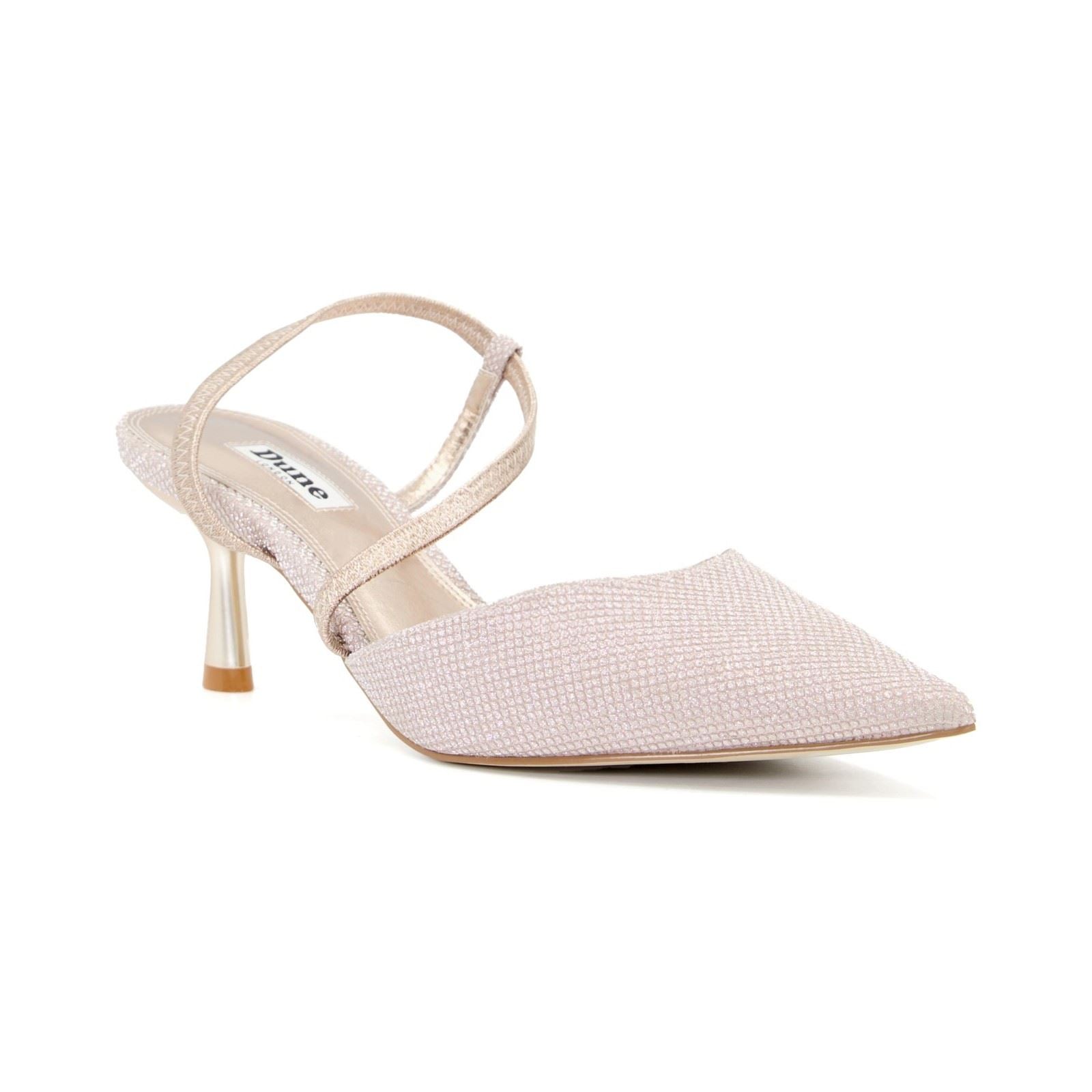 Dune Citrus Synthetic Women's Rose Gold Heels