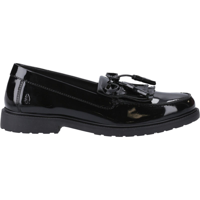 Hush Puppies Verity Kiltie Leather Women's Black Loafers