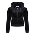 Juicy Couture Robertson Classic Jacket Synthetic Women's Black Hooded Sweatshirt