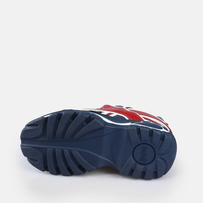 Buffalo 1339-14 Leather Women's Blue/Red Sneakers