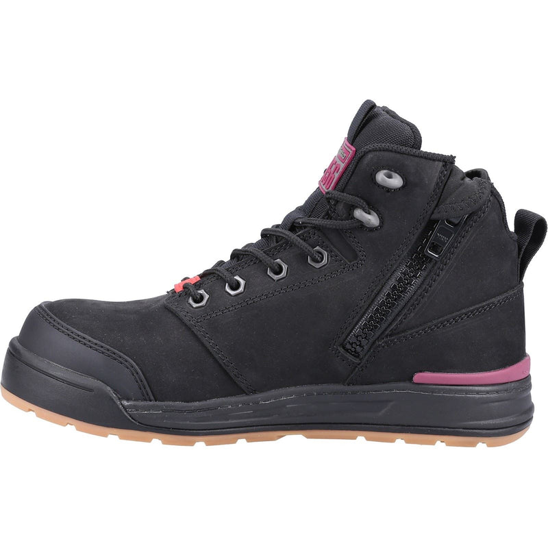 Hard Yakka 3056 Lace Leather Women's Black Safety Boots