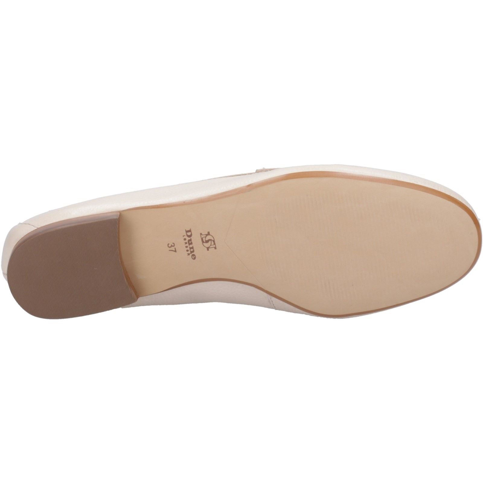 Dune Gianetta Leather Women's Ecru Loafers