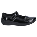 Hush Puppies Jessica Junior Girls Black Patent Leather Shoes