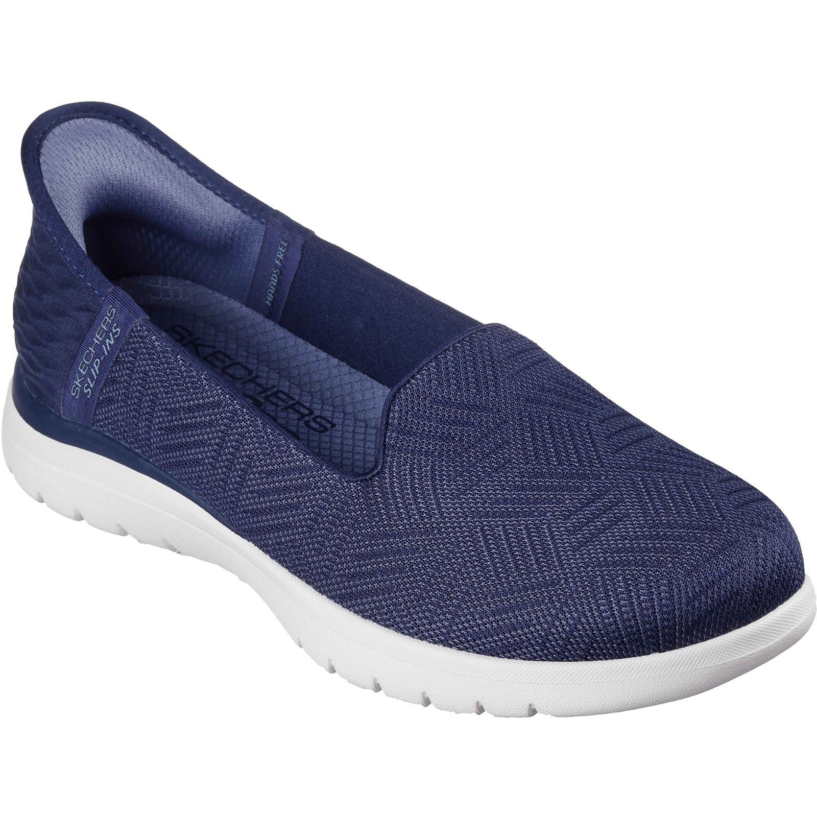 Skechers On-the-GO Flex - Clover Polyester Women's Navy Sneakers