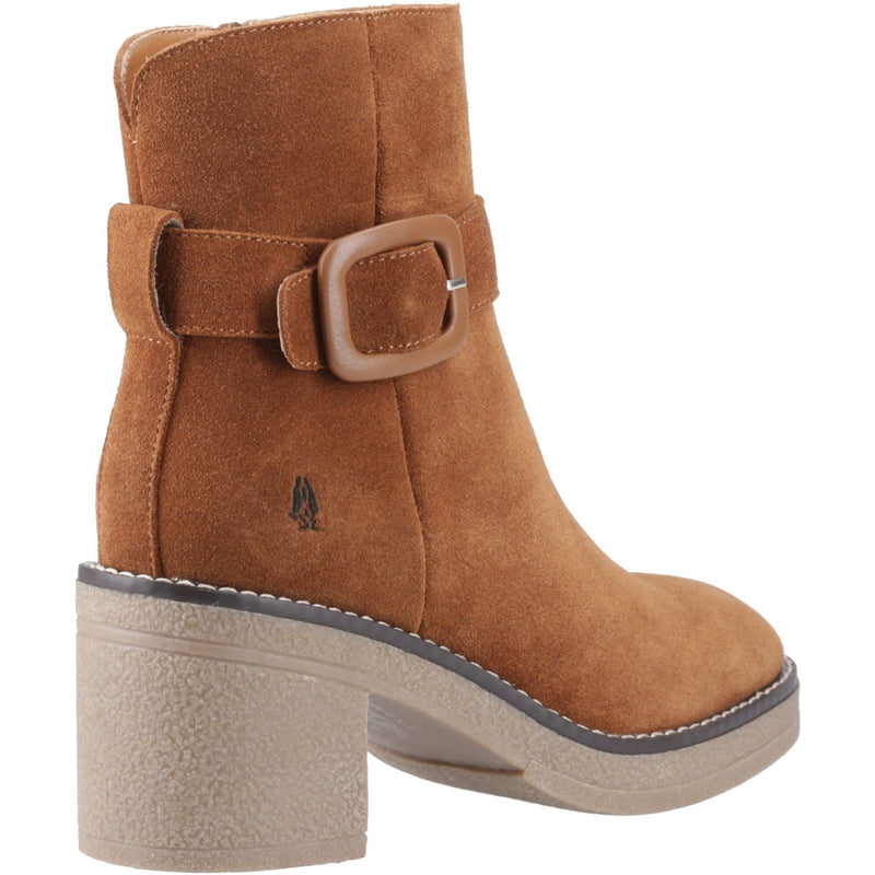 Hush Puppies Fearne Suede Women's Tan Heeled Ankle Boots