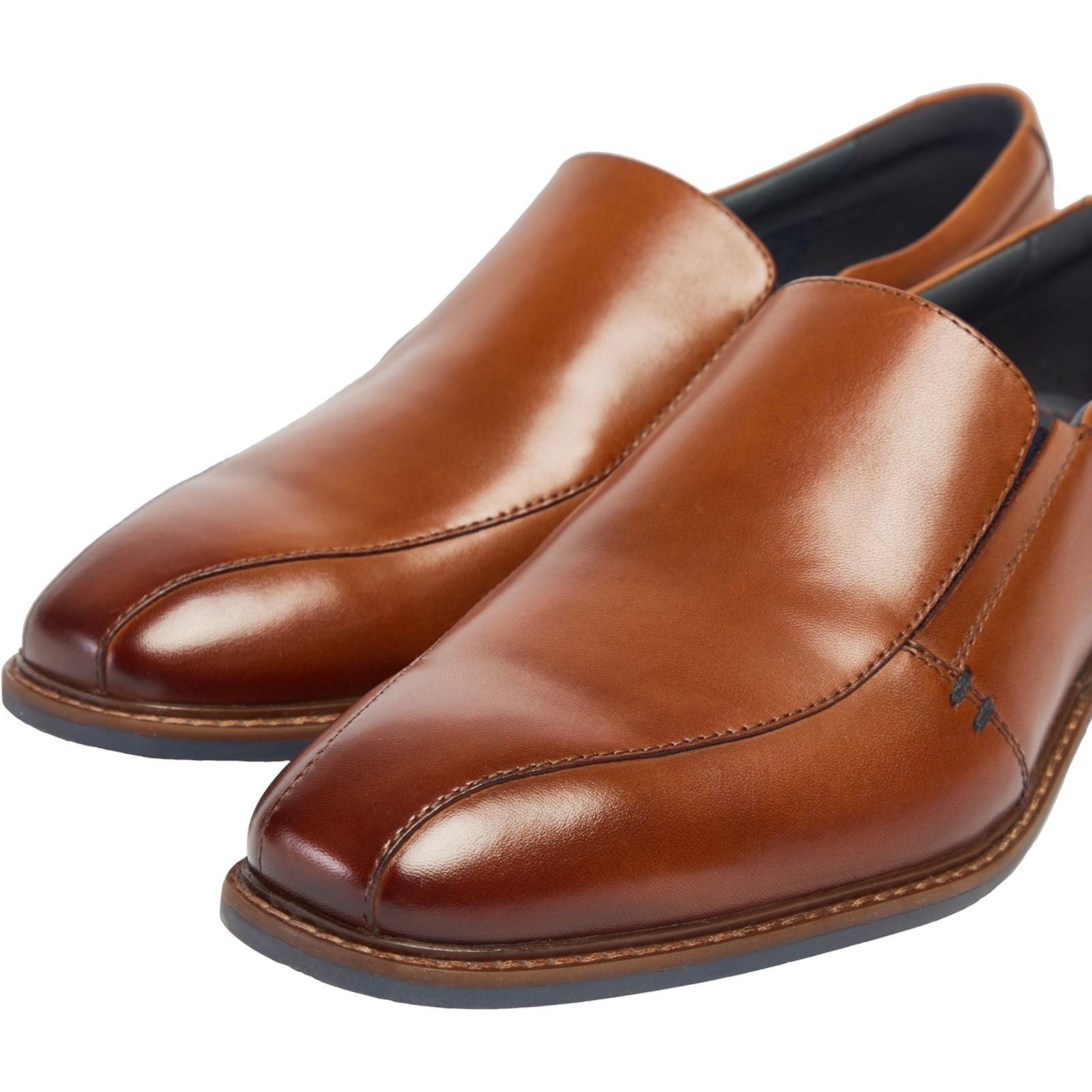 Pod Spear Leather Men's Cognac Slip-On Shoes