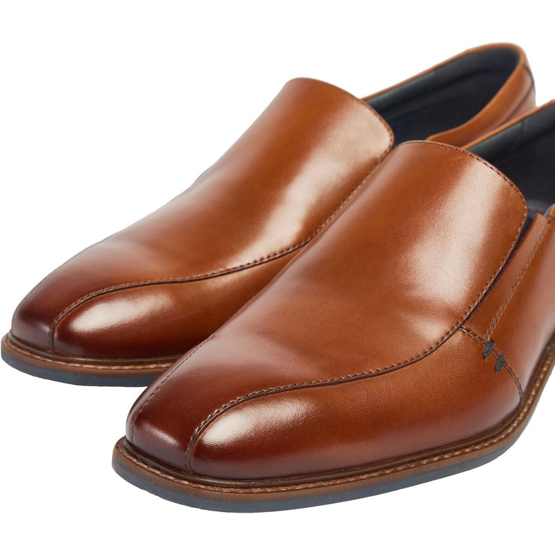 Pod Spear Leather Men's Cognac Slip-On Shoes