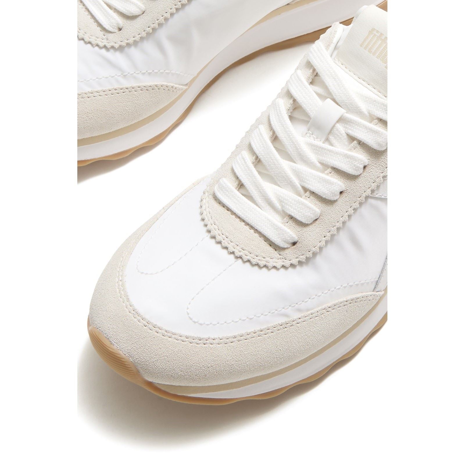 Fitflop Retro-Q FF Nylon Women's Urban White Mix Sneakers