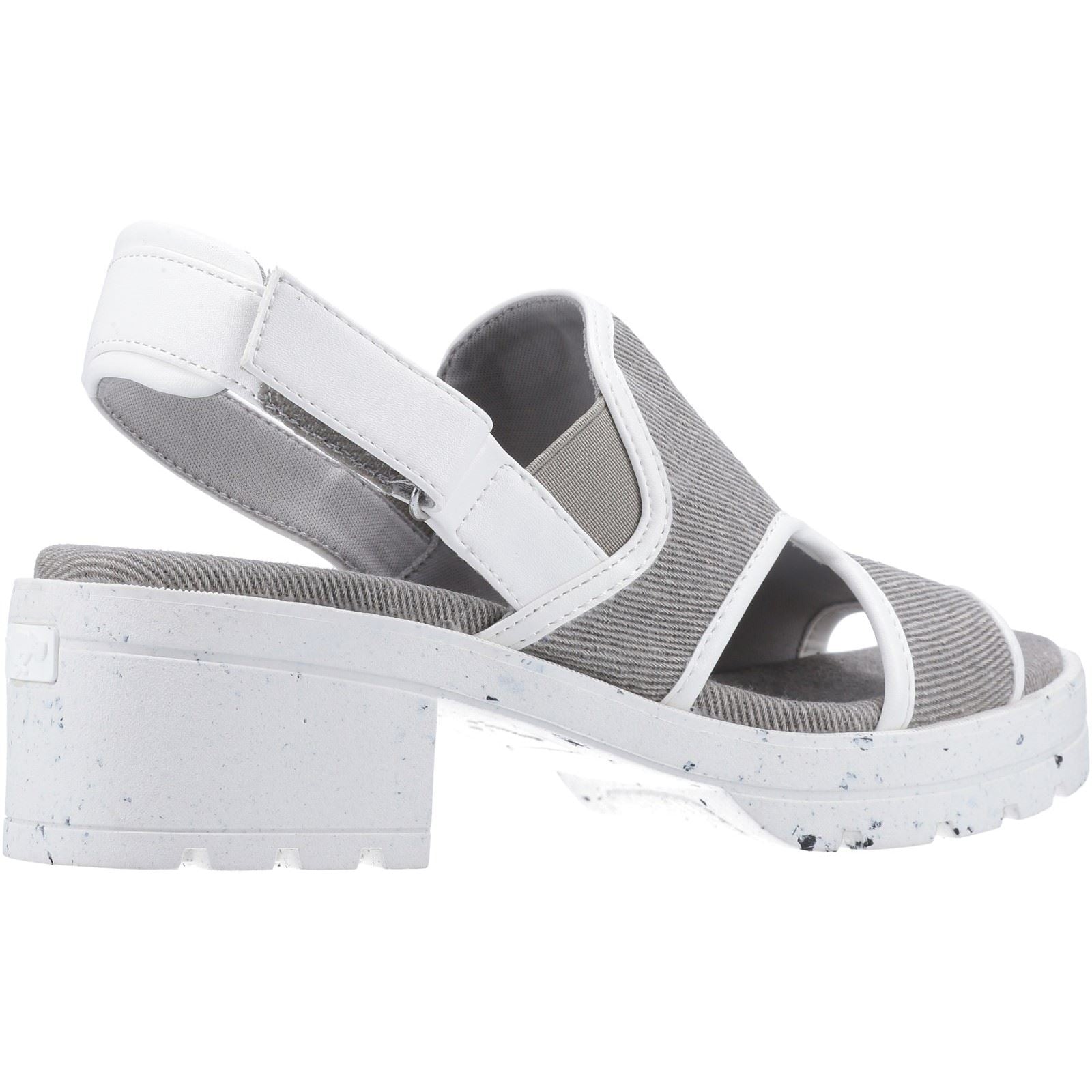 Rocket Dog Lilly Synthetic Women's Grey/White Heels