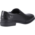 Pod Spear Leather Men's Black Slip-On Shoes