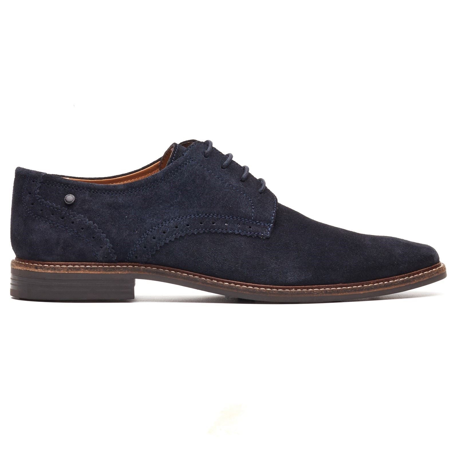 Base London Eton Lace Up Leather Men's Navy Lace-Up Shoes