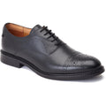 Base London Corbin Leather Men's Black Oxford Shoes