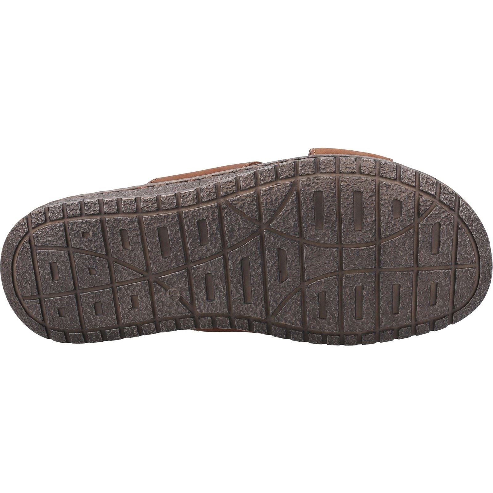 Hush Puppies Nile Cross Over Leather Men's Brown Sandals