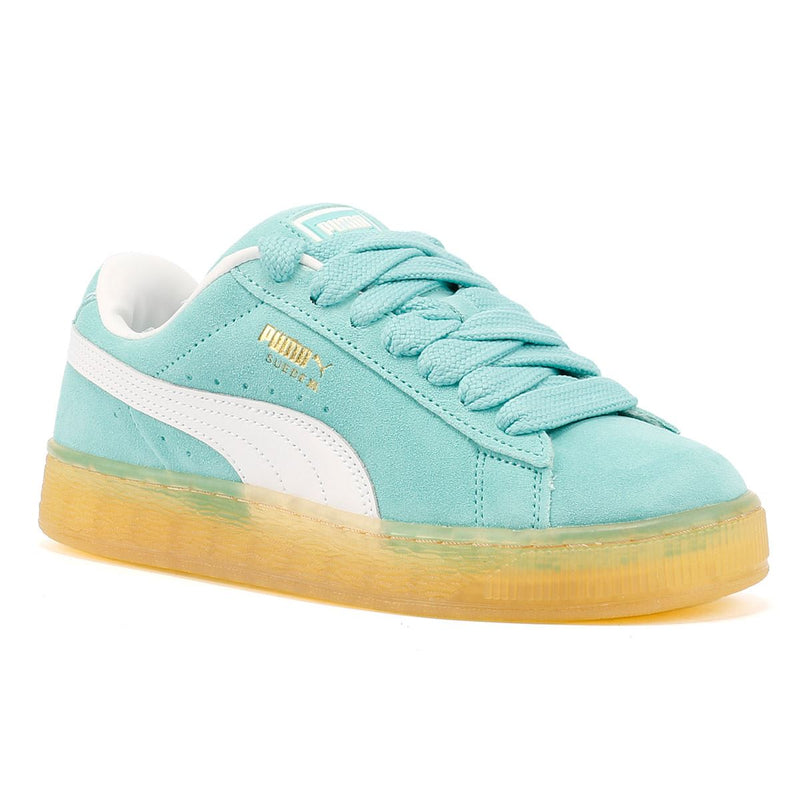 Puma Suede XL Suede Aquatic/White Sneakers