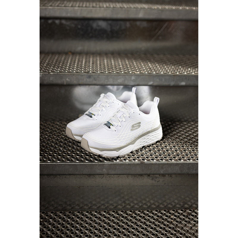Skechers Workwear Max Cushioning Elite Sr Textile Women's White Safety Sneakers