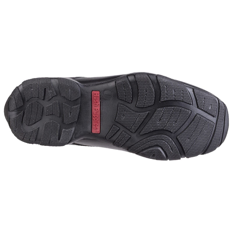 Hush Puppies Vincente Senior Leather Boys's Black Loafers