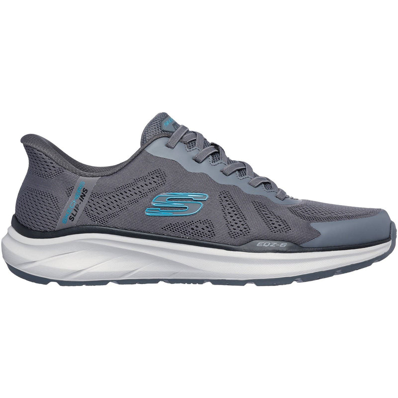 Skechers Equalizer 6.0 Textile Men's Charcoal/Blue Sneakers