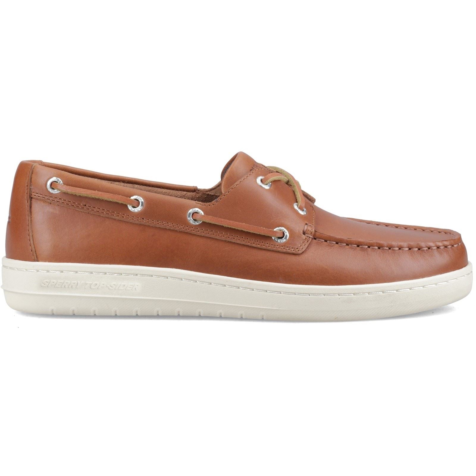 Sperry Strake 2-Eye Leather Men's Open Tan Boat Shoes