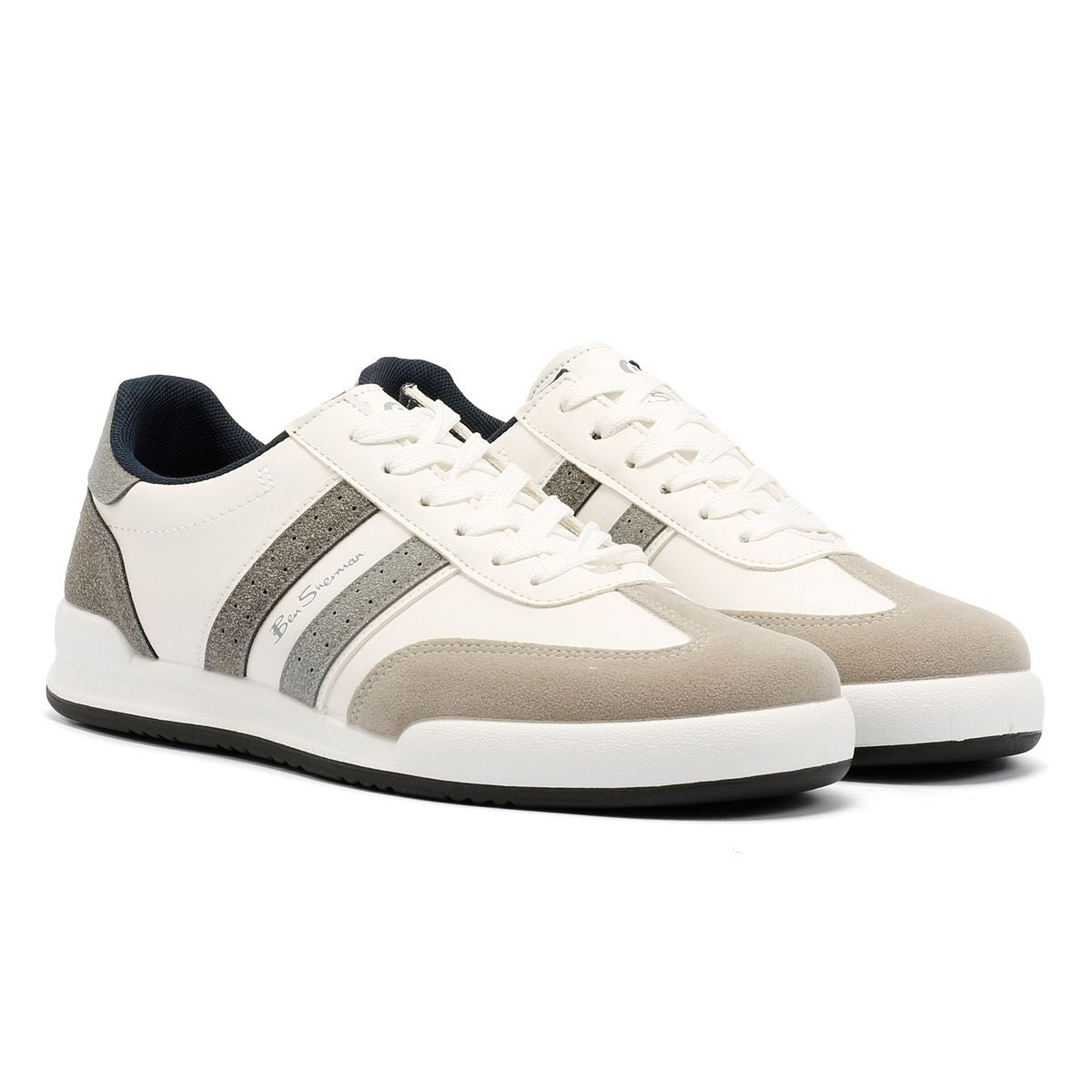 Ben Sherman Sokka Men's White/Gray Sneakers