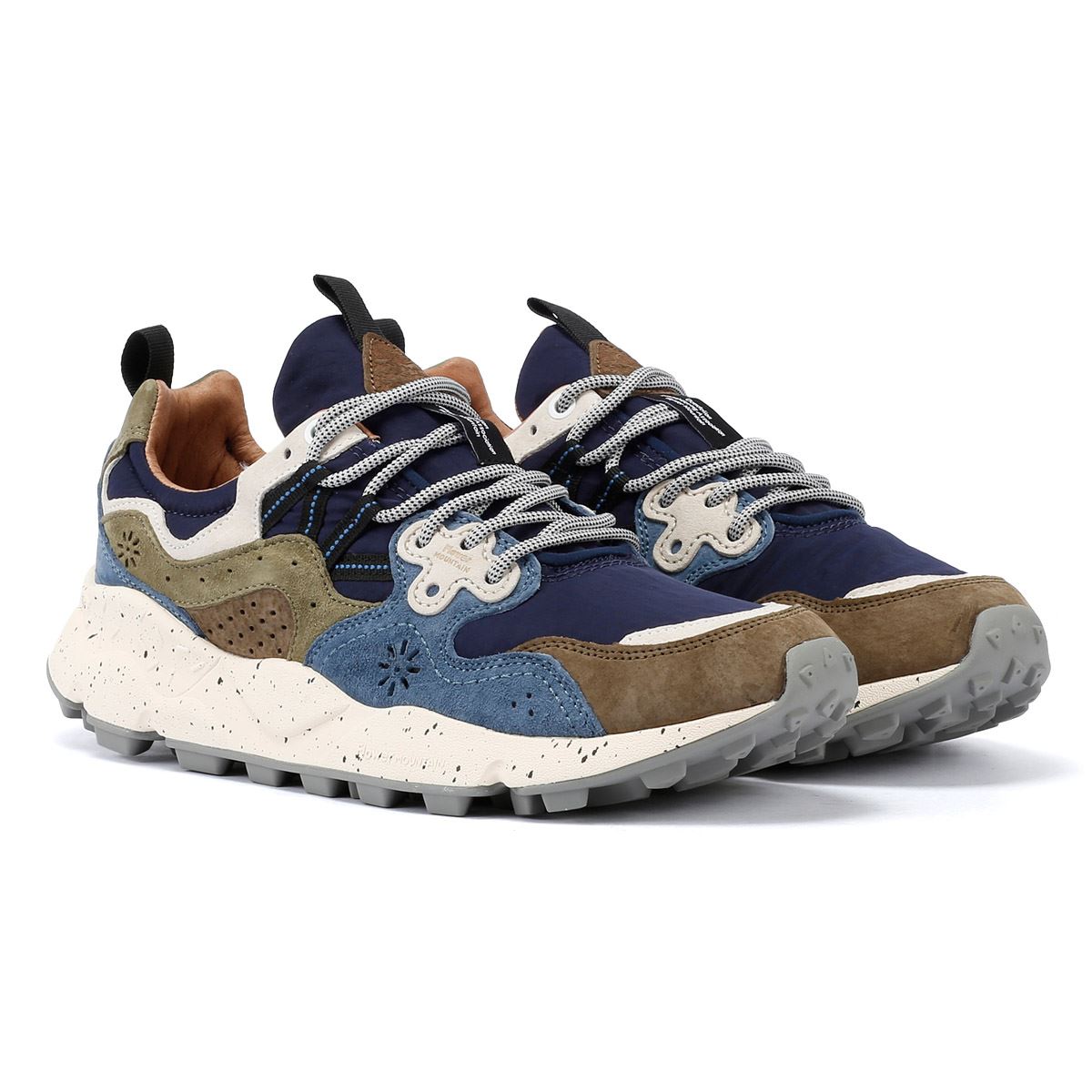 Flower Mountain Yamano 3 Suede Men's Light Brown/Light Blue/Violet Sneakers