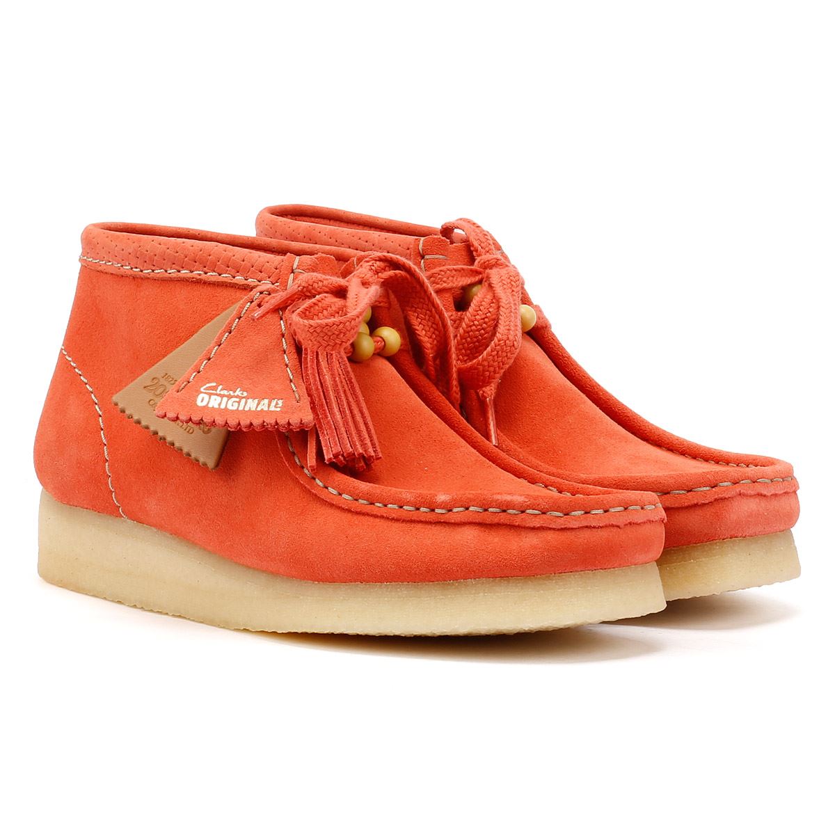 Clarks Originals Wallabee Suede Women's Coral Boots
