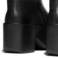 FitFlop Platfforms Heeled Short Leather Women's Black Boots