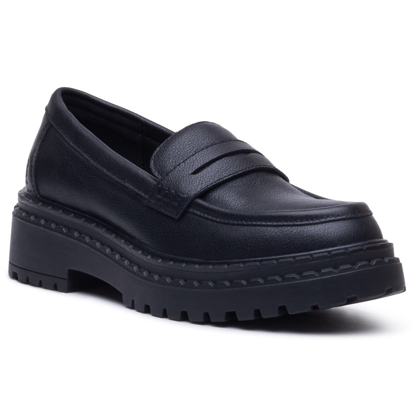 Hush Puppies Odessa Leather Women's Black Loafers