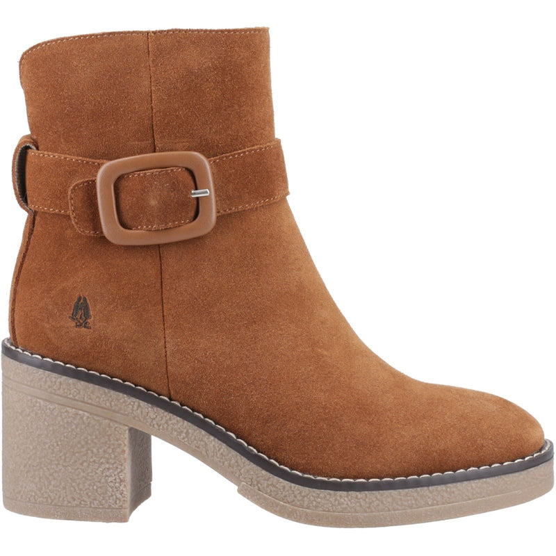 Hush Puppies Fearne Suede Women's Tan Heeled Ankle Boots