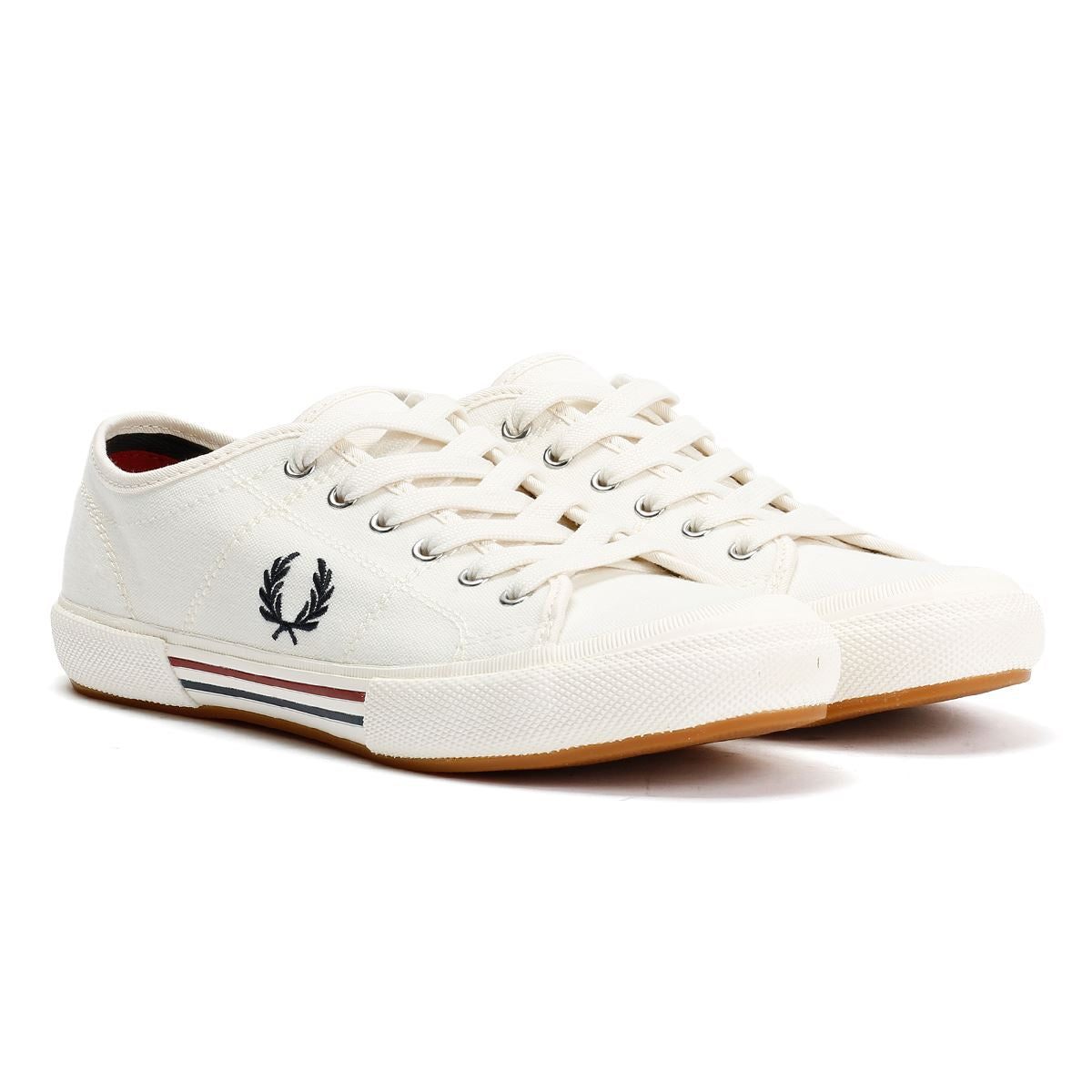 Fred Perry B708 Vintage Tennis Canvas Men's White Sneakers
