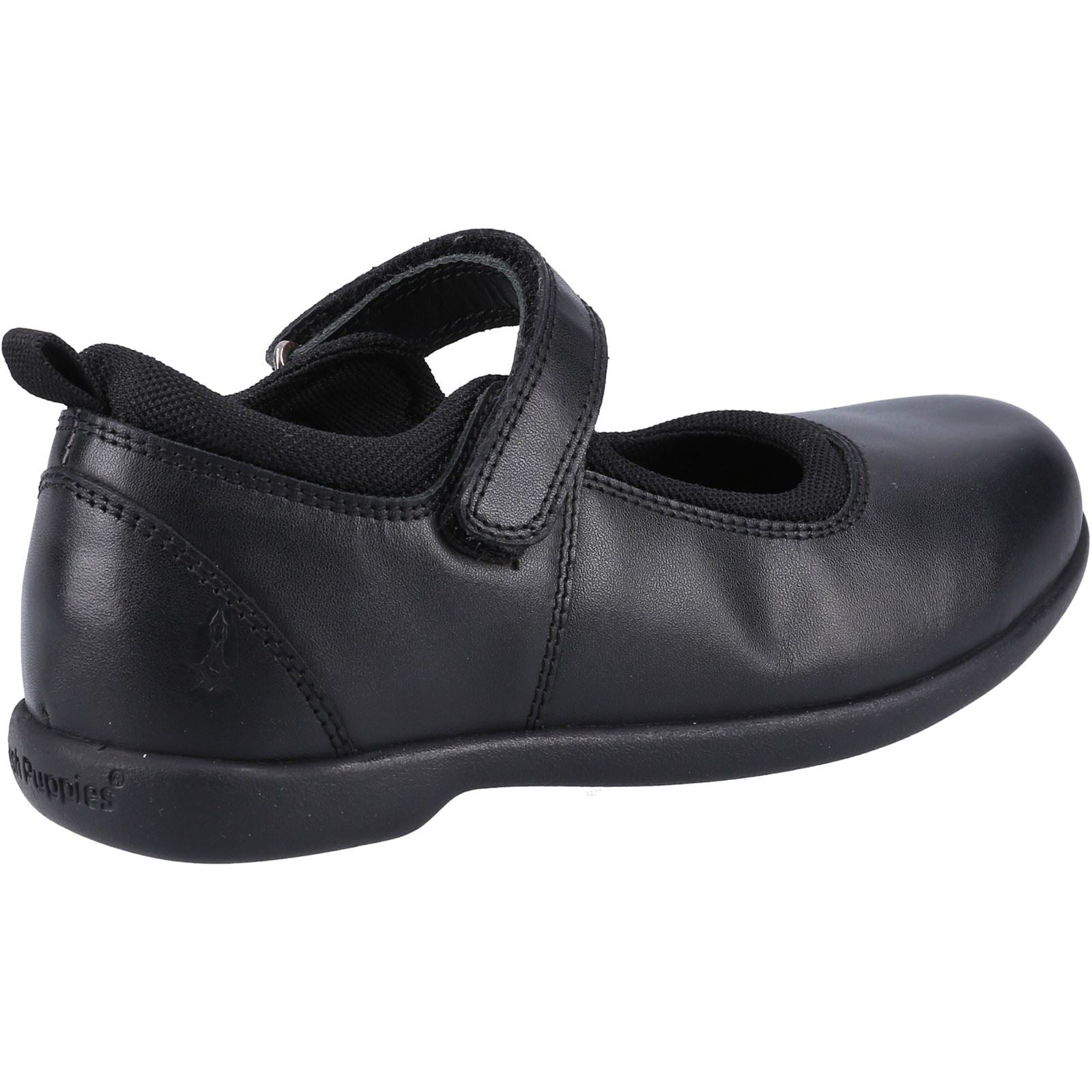 Hush Puppies Bianca JNR Leather Girls's Black Shoes
