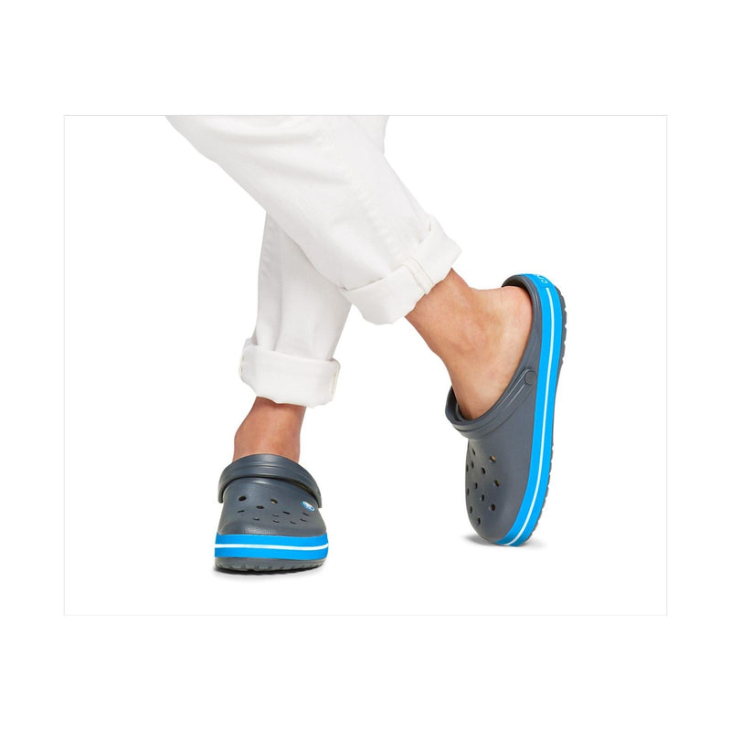 Crocs Crocband Croslite Rubber Men's Charcoal/Ocean Clogs