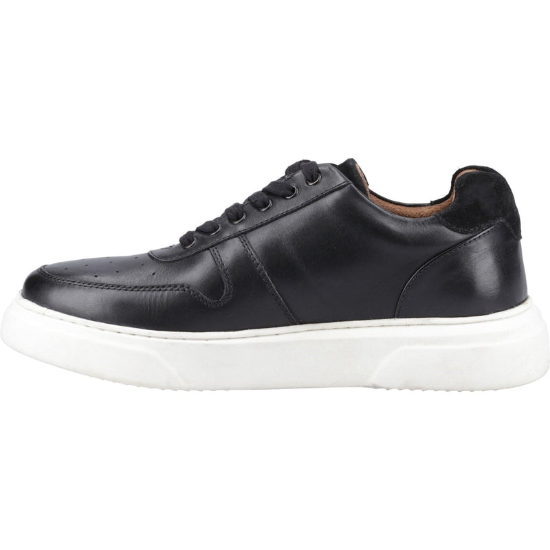 Hush Puppies Wyatt Leather Men's Black Trainers
