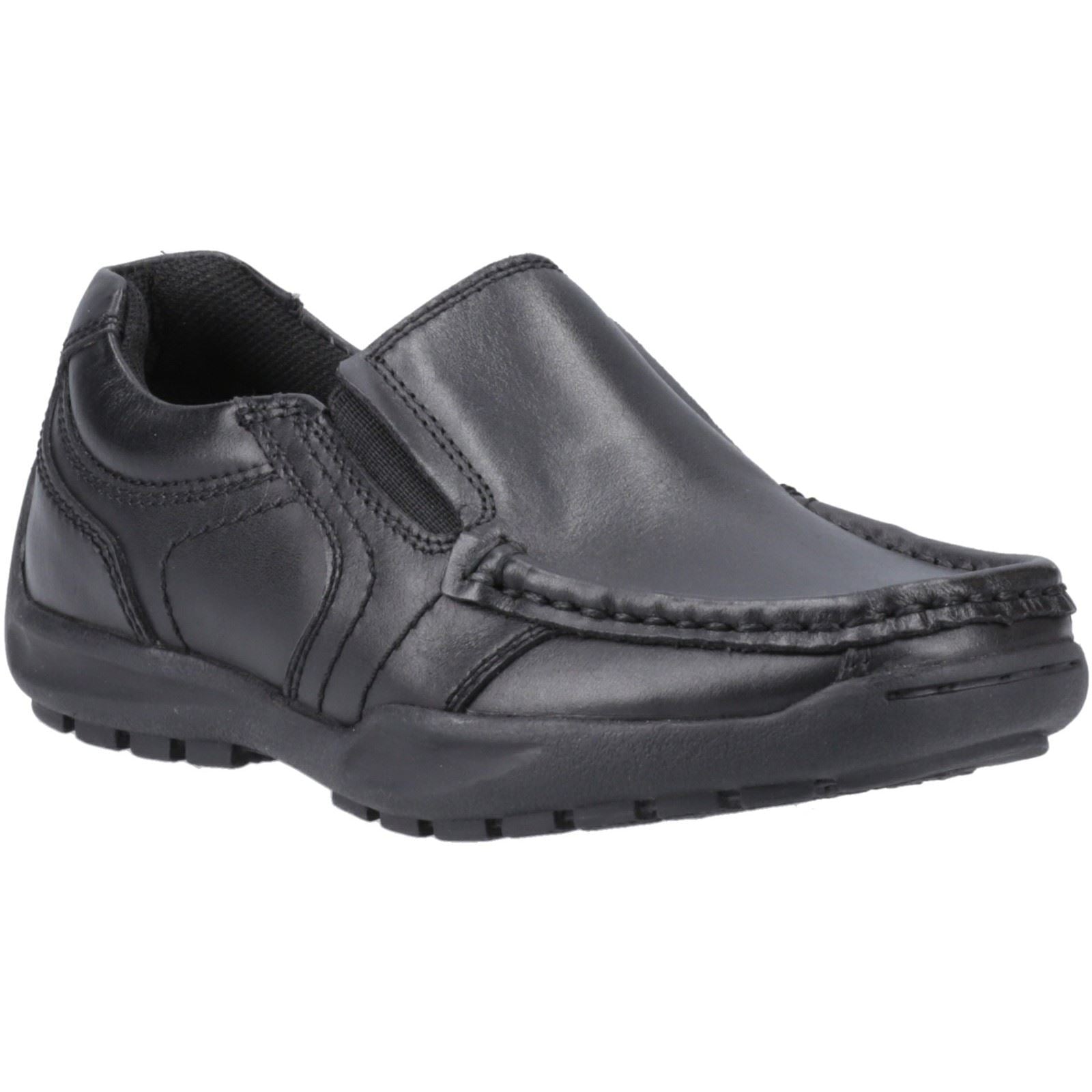 Hush Puppies Morgan Leather Boys's Black Loafers