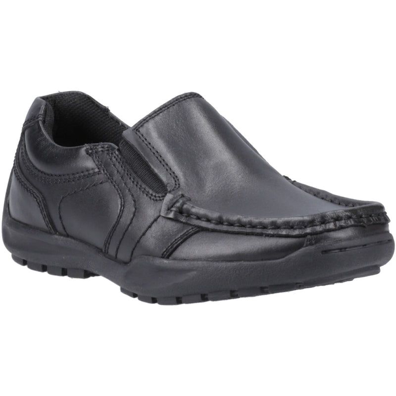 Hush Puppies Morgan Leather Boys's Black Loafers