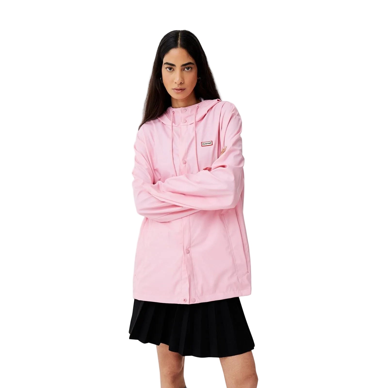 Hunter Izzy Hooded Unisex Adults Pink Jacket