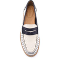 Sperry Port Driving Textile Women's White/Navy Standard Loafers