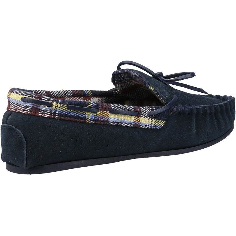 Cotswold Chatsworth Suede Women's Navy Slippers