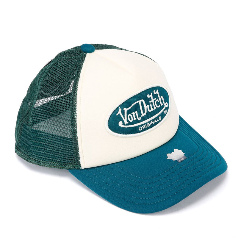 Von Dutch Trucker Tamper Cotton White/Green Caps