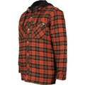 Dickies Fleece Hooded Flannel Shirt Men's Red Shirt Jacket