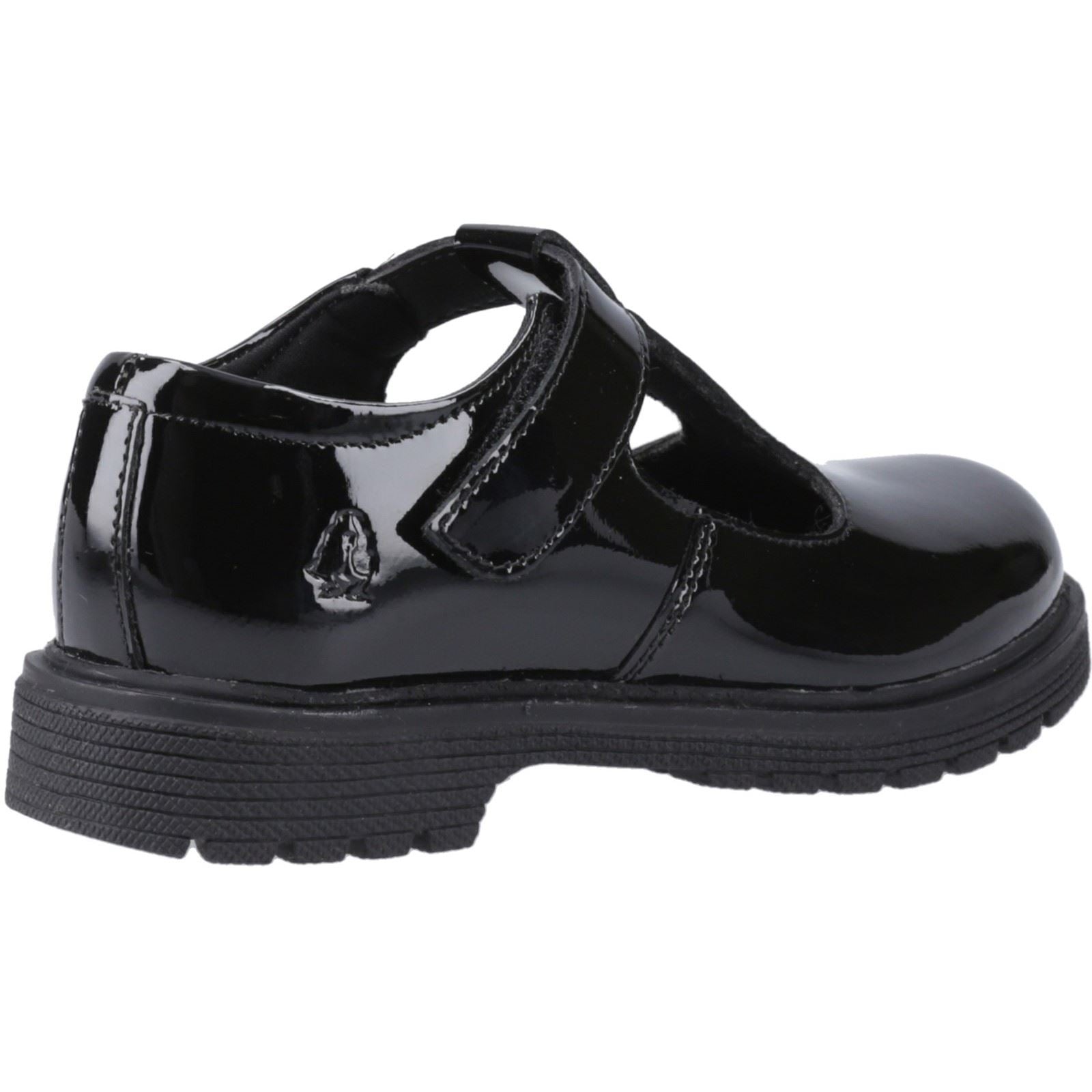 Hush Puppies Gracie Junior Girls Black Patent Leather Shoes