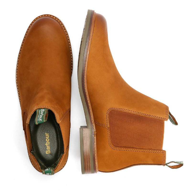Barbour Farsley Leather Men's Dark Tan Chelsea Boots