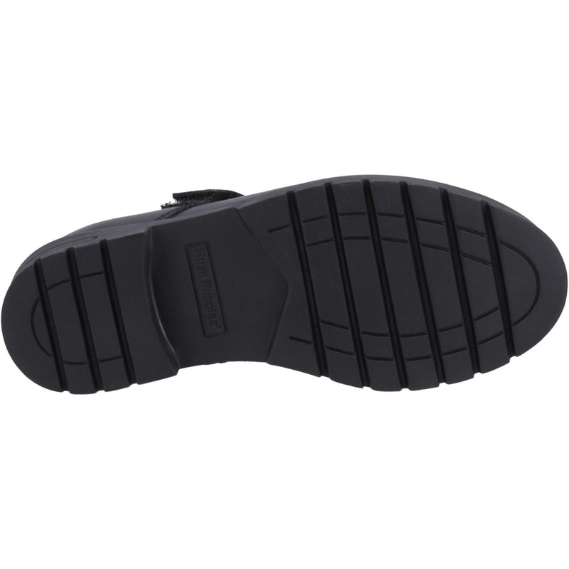 Hush Puppies Sabrina Senior Leather Girls's Black Shoes